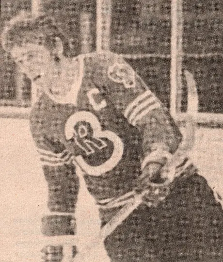 Richard Leduc in the Ducs uniform: 151 points and 253 penalty minutes during the 1969-70 season.