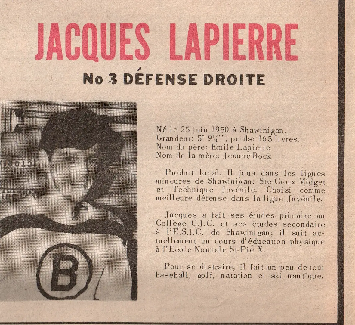 Jacques Lapierre (Shawinigan)