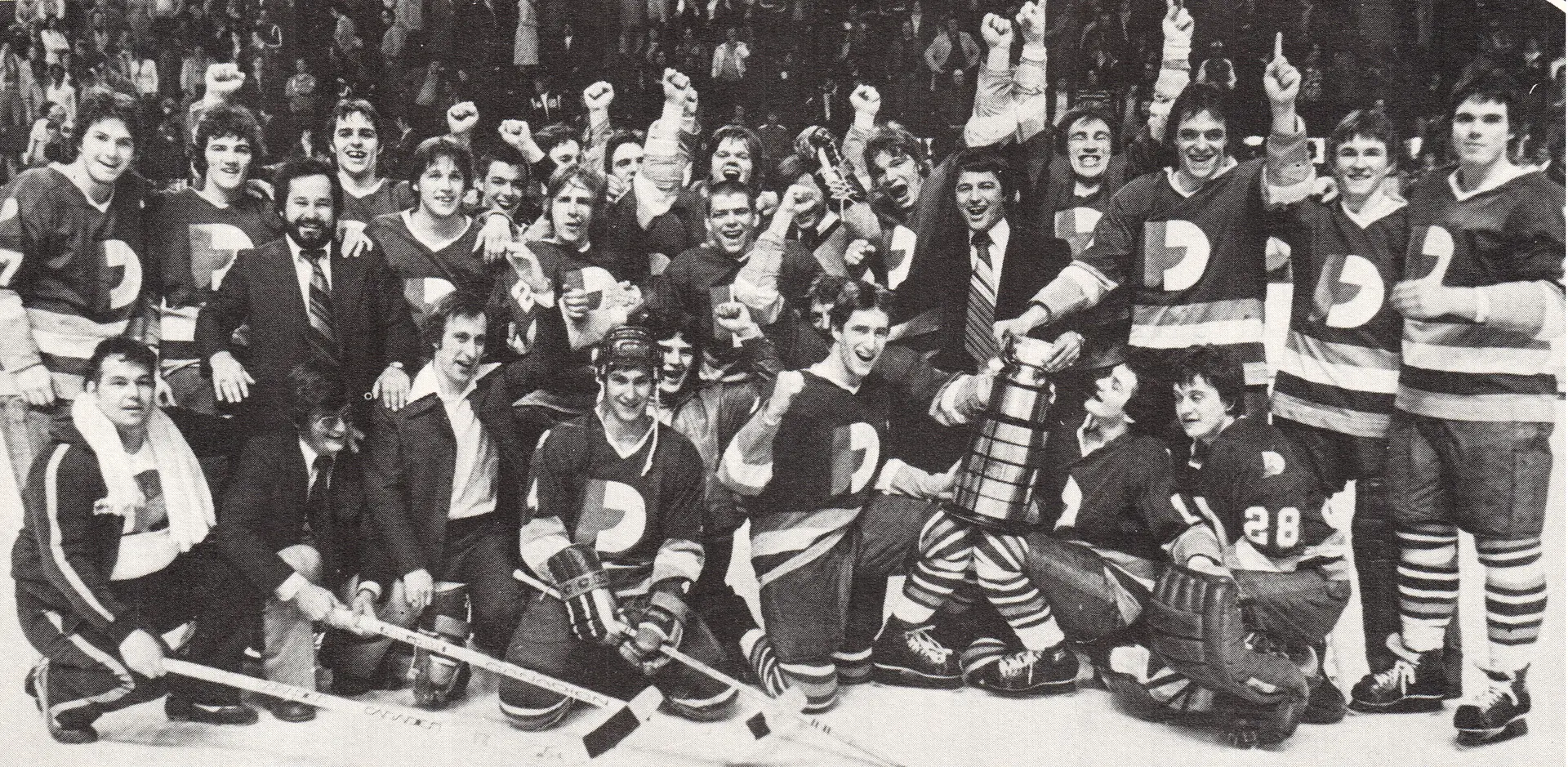 Trois-Rivières Draveurs (1978-79) - champions across the board, with 58 wins, matching the mark set by Sorel in 1973-74. Their 122 points still remain a QMJHL record in 2024-25.