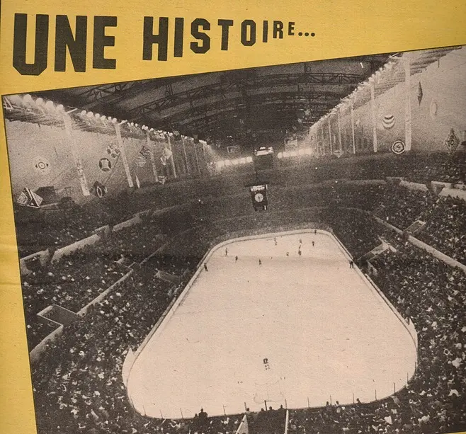Le Colisée, dans les années '70, remplit souvent en surcapacité à l'époque des "Remparts en Or"!