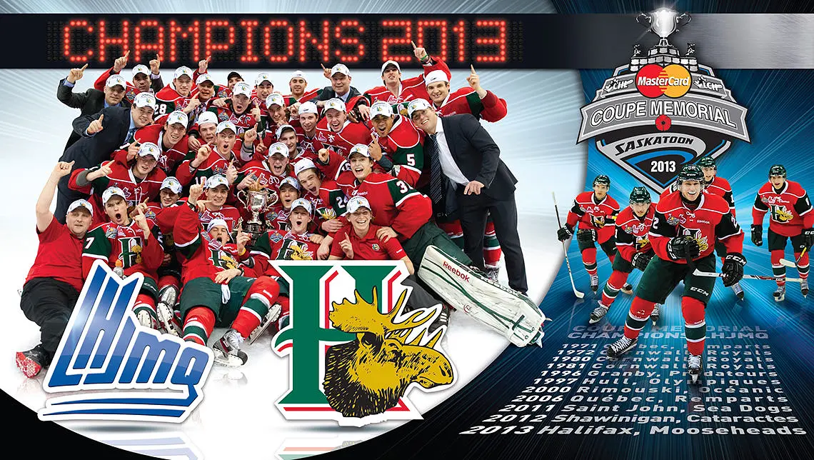 Halifax - champions 2013  |  3e Coupe Memorial de suite pour les équipes de la LHJMQ