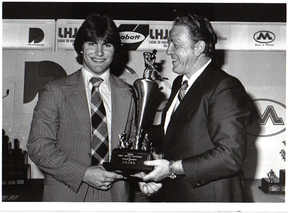 Raymond Bourque (Verdun/Sorel | 1978-79) - défenseur de l'année, récipiendaire du Trophée Emile-Bouchard.