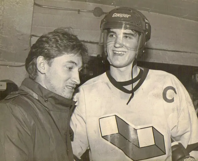   Wayne Gretzky was impressed by the talent of Mario Lemieux.