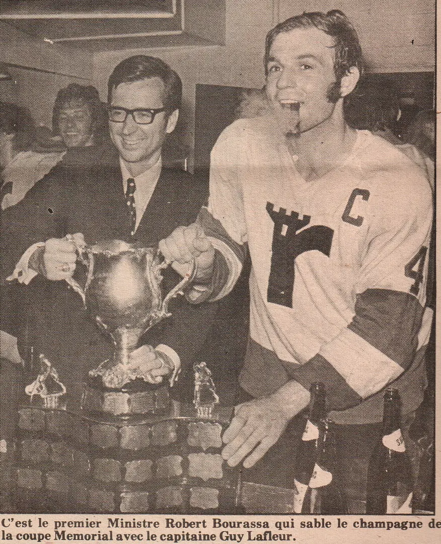 Guy Lafleur a littérallement "brûlé" la nouvelle LHJAQ dans ses 2 premières saisons. Son record de 130 buts en 62 matchs établi en 1970-71 frappe l'imaginaire, une moyenne supérieure à 2 filets par match! Les Remparts remporteront même la Coupe Memorial en éliminant sans problème les Oil Kings d'Edmonton.