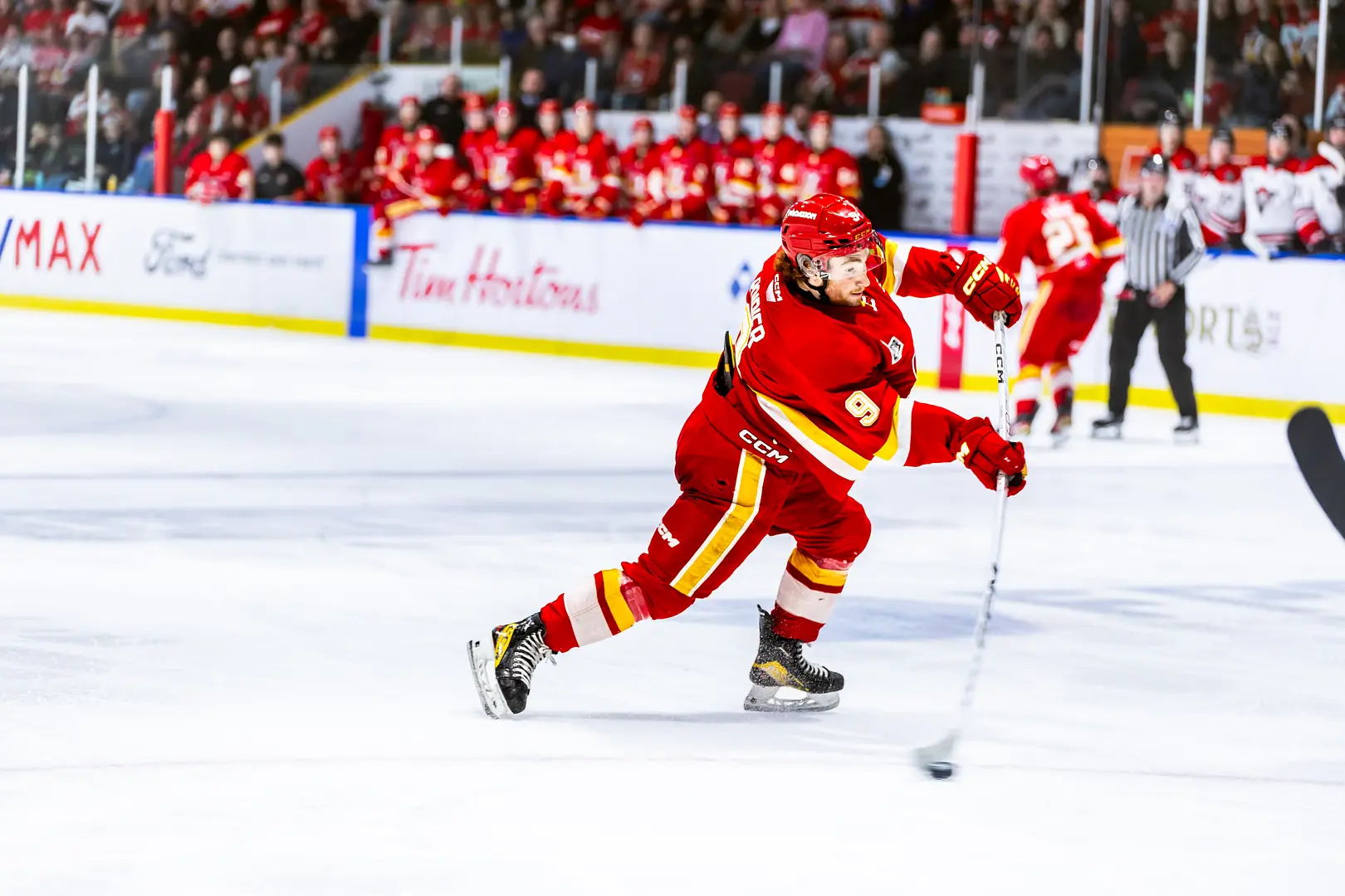 Justin Poirier - En saison comme en séries 2023-24, il a empli le filet adverse à pleine capacité, inscrivant 51 buts en saison régulière, et il en a ajouté 18 en séries ce qui constituait une nouvelle marque de franchise, le précédent détenteur du record étant Maxime St-Cyr avec 12 en 2014-15. 