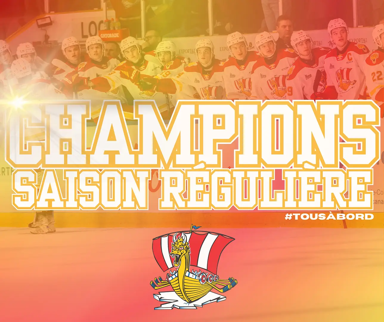 In 2023-24, it was the third time that the Drakkar won the Jean-Rougeau Trophy, awarded to the regular season champions in the QMJHL.