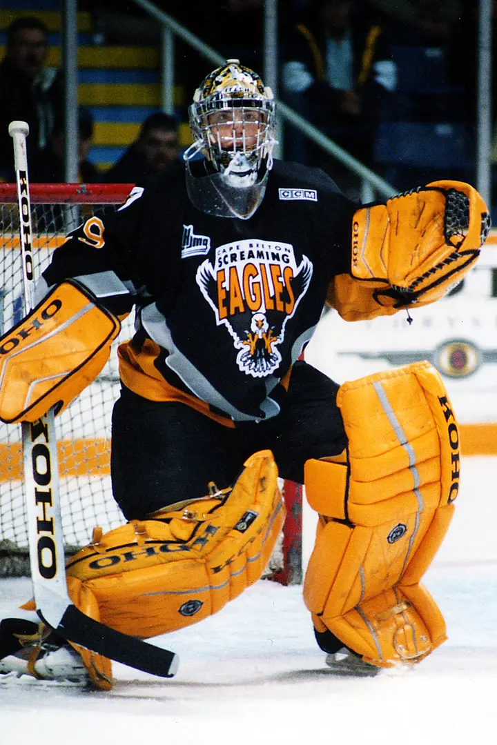 Marc-André Fleury (Cape Breton | 2000=>2004) - a rare occurrence for a goaltender, he was chosen first overall in the 2003 National Hockey League draft, by the Pittsburgh Penguins.