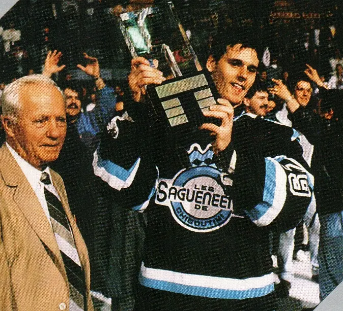 Félix Potvin (Chicoutimi | 1990-91) - in the playoffs, he will be breathtaking (2.78 | .901) and will earn the Guy-Lafleur Trophy as most valuable player, while his teammates will walk around with the President Cup.