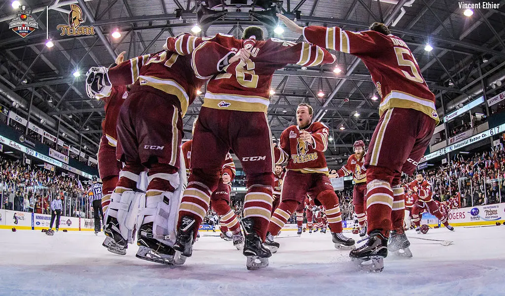 2018 - Le Titan a vaincu en 6 matchs l'Armada de Blainville-Boisbriand en grande finale de la LHJMQ.