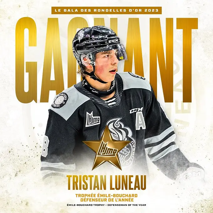 Tristan Luneau (2022-23) - he took the opportunity to break some historical records for a defenseman with the Olympiques: most points (83), most assists (63)...