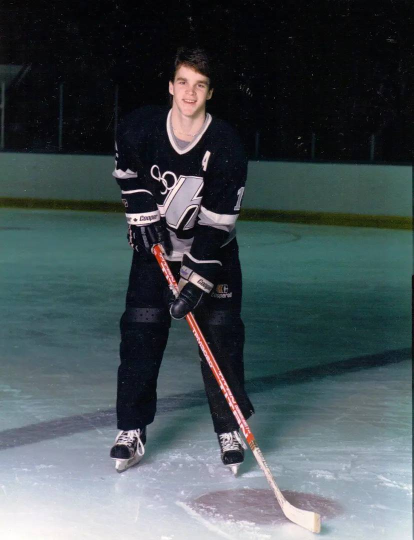 Luc Robitaille - he finished first in scorers with 44 points in the 1986 playoffs, one point ahead of his teammate Guy Rouleau (43).