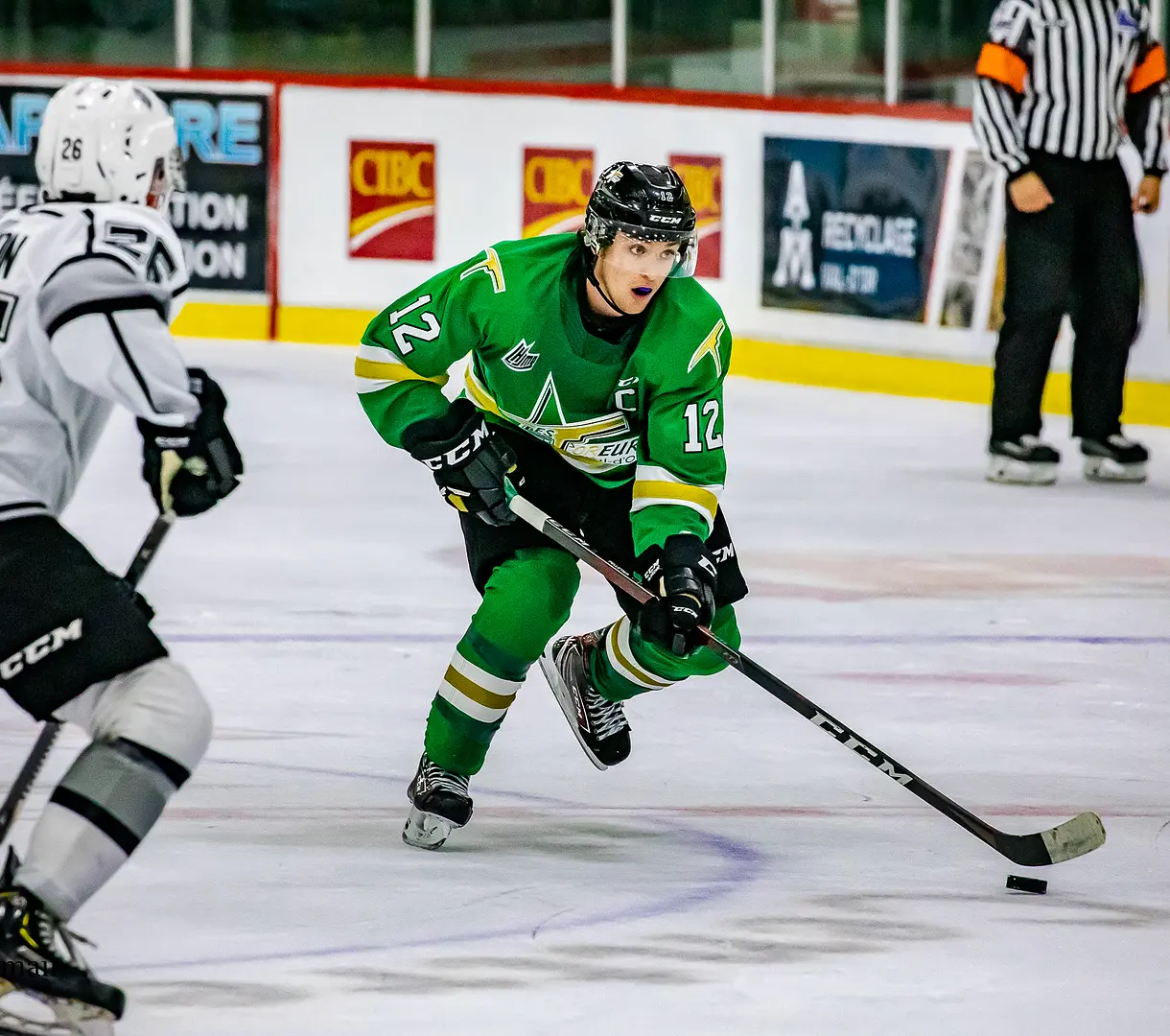 Jakob Pelletier (2020-21) - le capitaine des Foreurs a tout donné. Pas moins de 43 points lors du calendrier régulier écourté à 28 matchs, en raison des contraintes liées à la Covid-19.